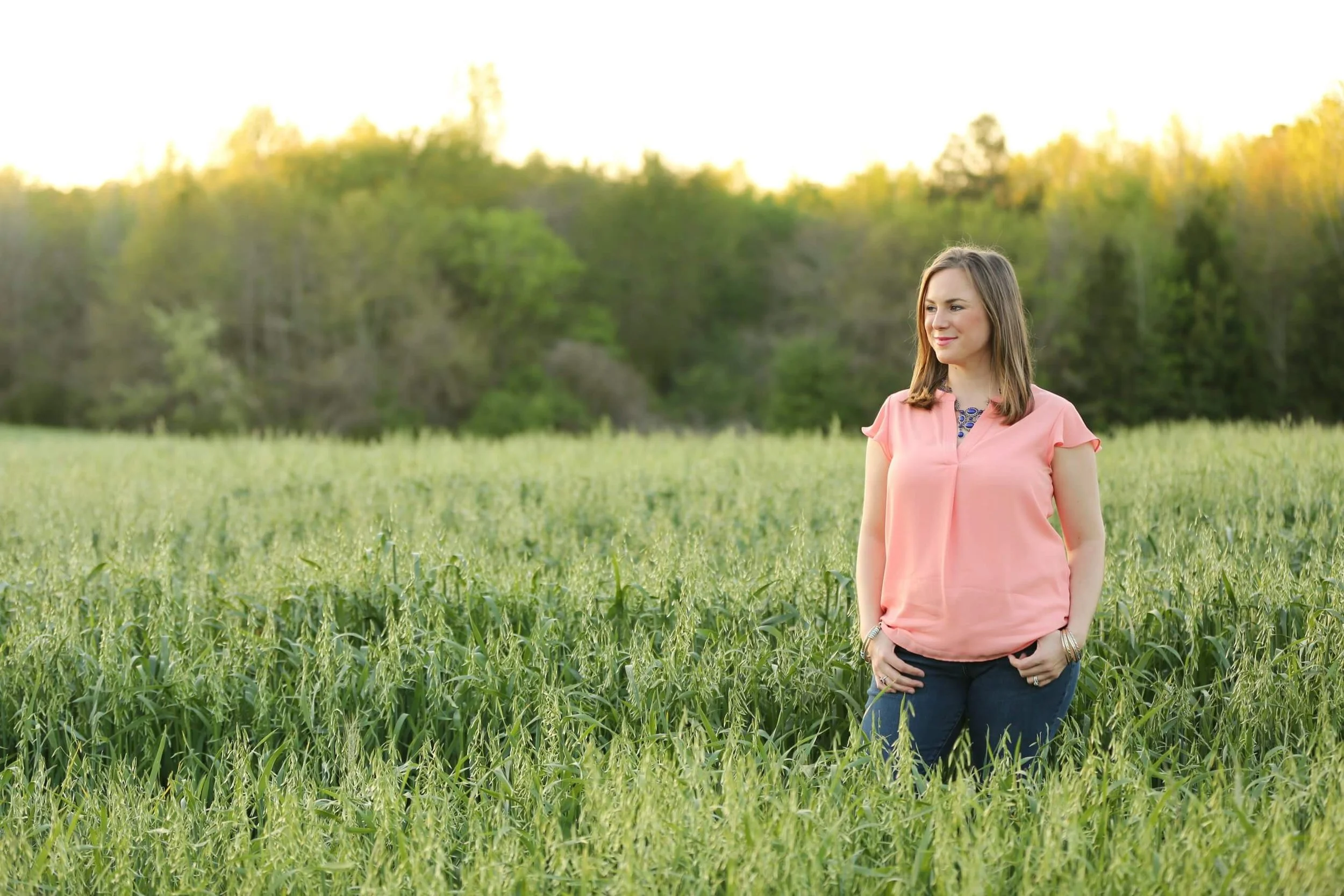 Laura Long standing outdoors