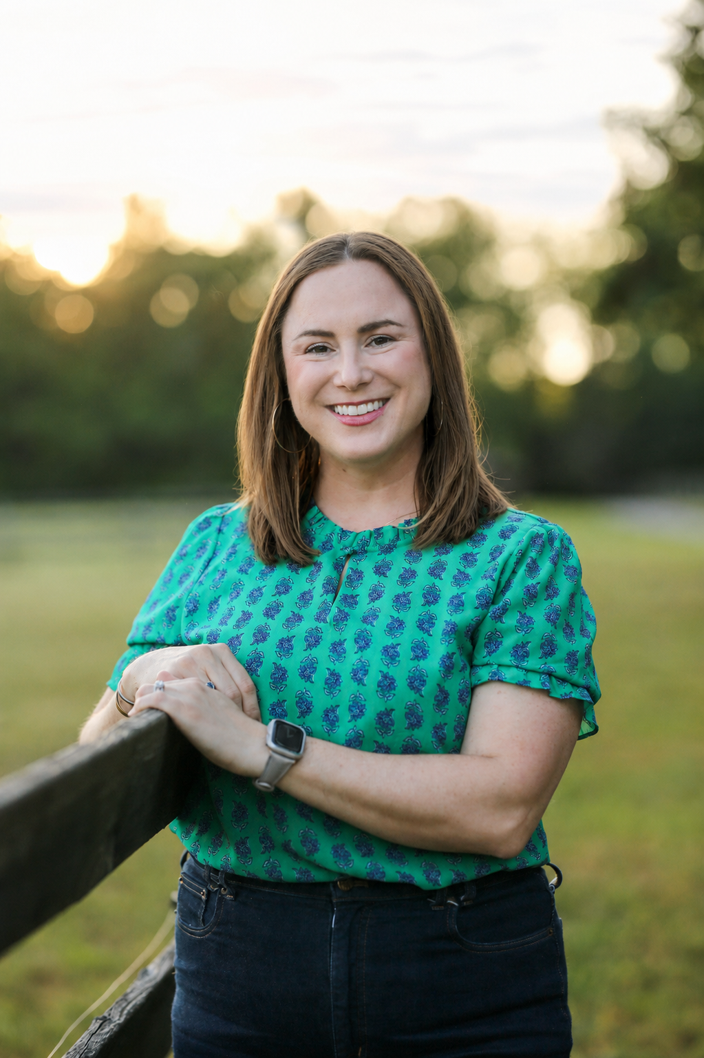 Laura Long standing outdoors