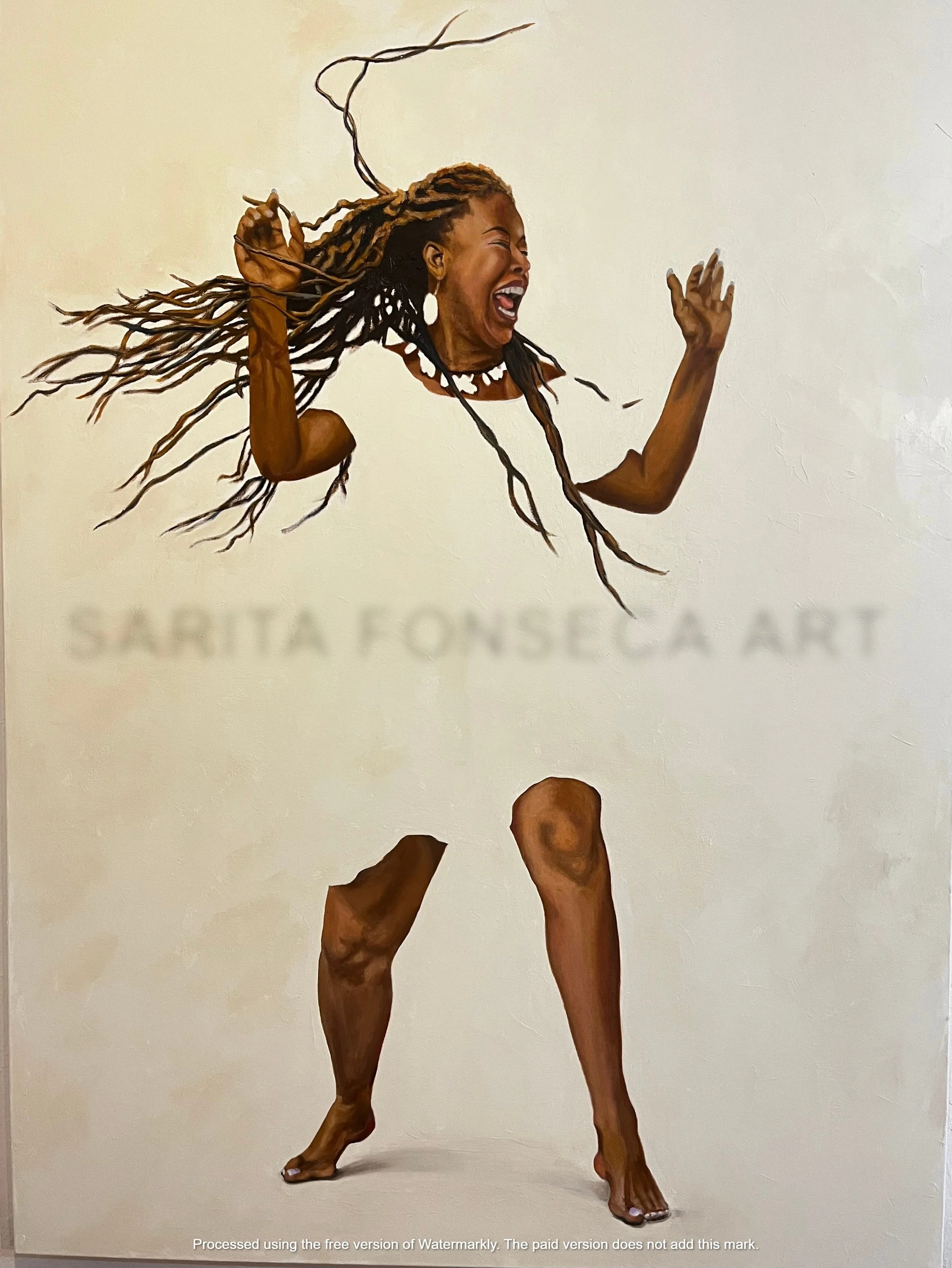 Having Fun;
Oil on Canvas; 
48" x 36"