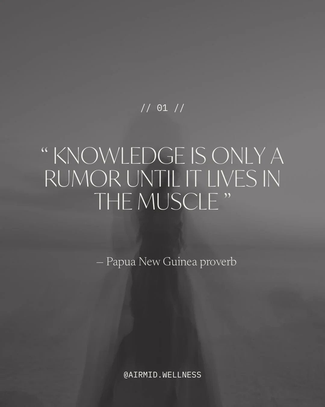 One of the biggest turning points for me was realizing that I couldn&rsquo;t think my way into a new way of living. 

I had to live my way into a new way of thinking. 

I could read the books, understand the science, and make sense of the nervous sys