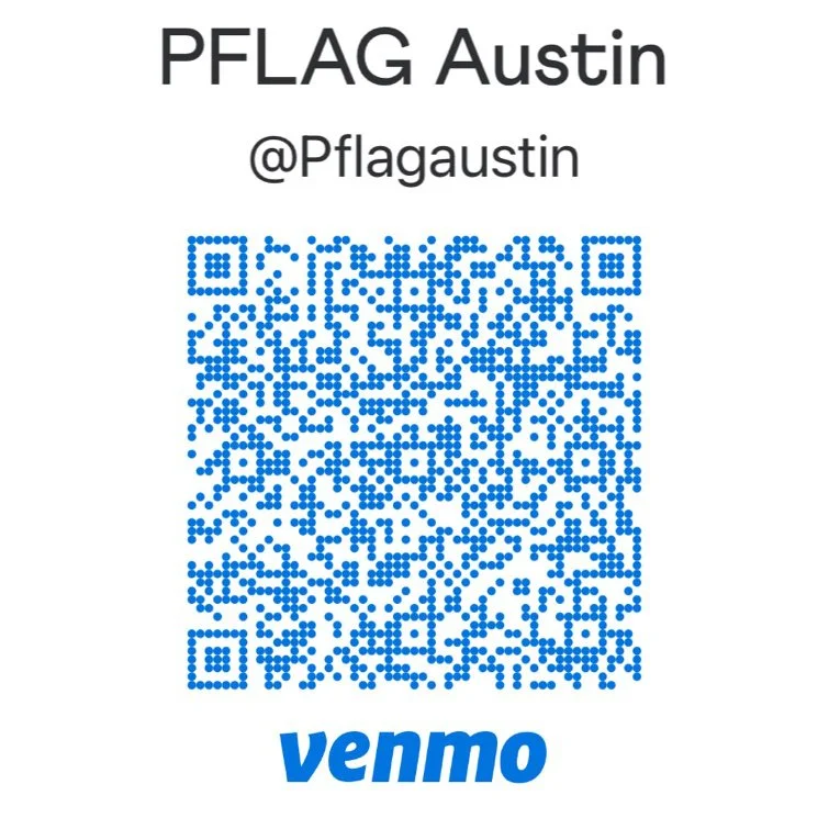 Venmo QR code for PFLAG Austin