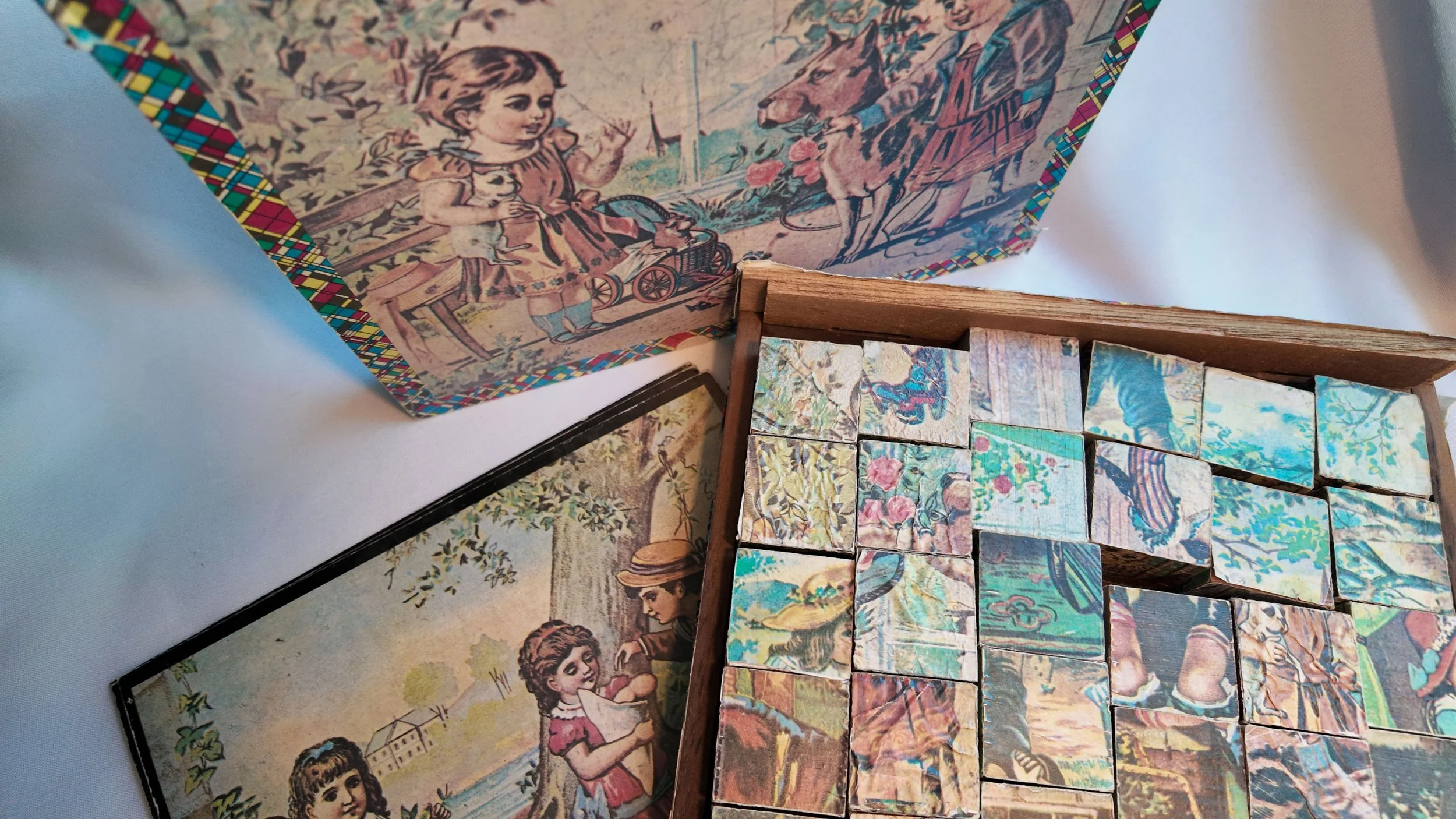 Six Sides, Six Pictures, One Very Old Puzzle: Victorian Lithograph Cube Blocks