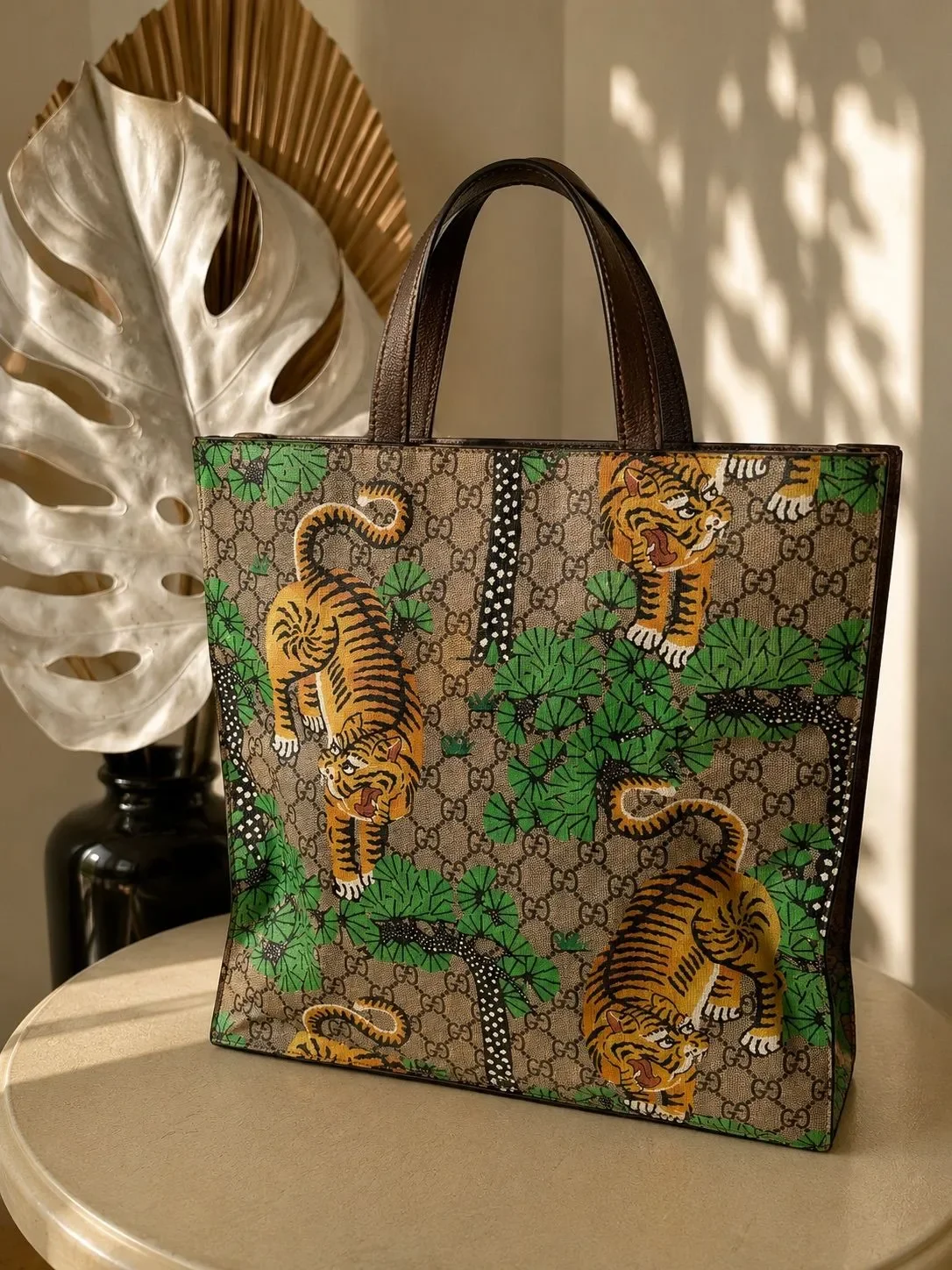 Gucci GG Supreme Bengal Tiger Tote Bag