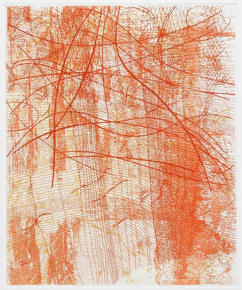 Veiled , 2014, etching, 12 in x 10 in