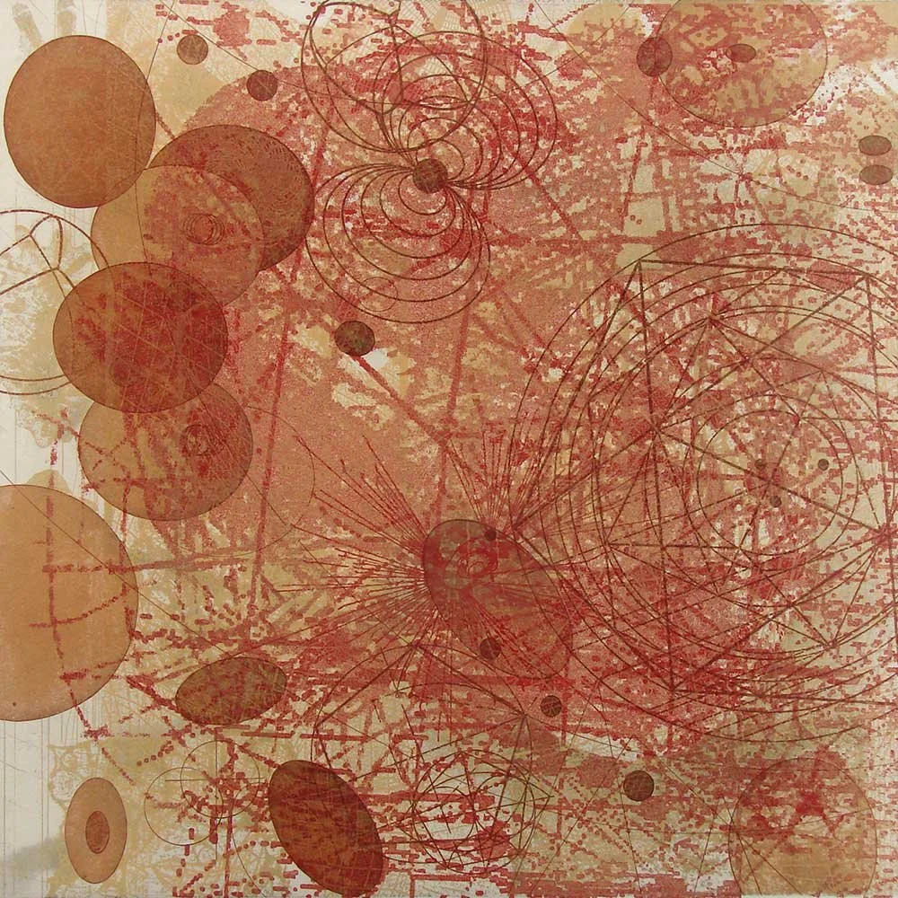  Mapping the Intensities , 2008 etching, 12 in x 12 in