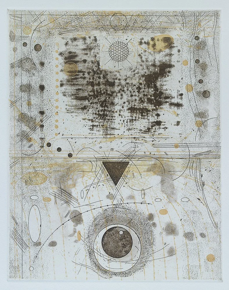  Floating Habitat , 2022, etching, 10 in x 8 in