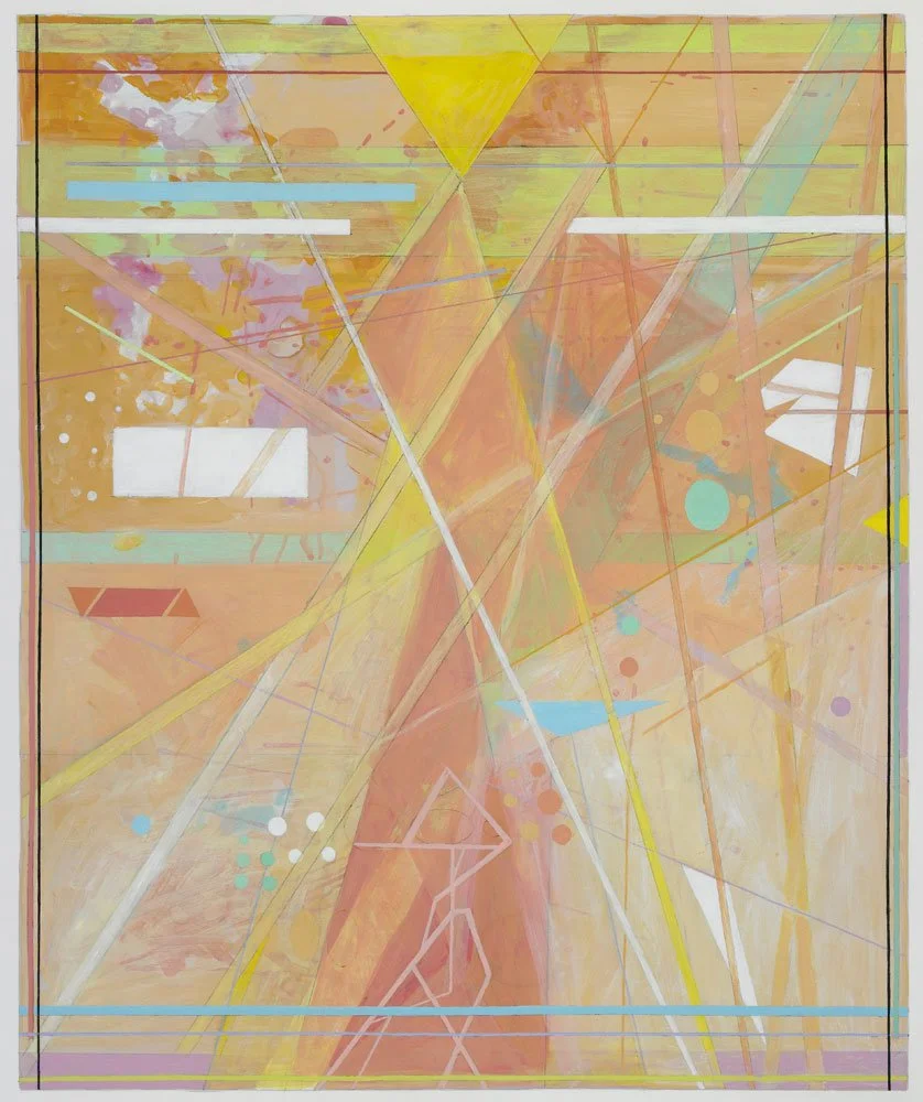  Excavation , 2018, acrylic on paper, 29 in x 24 in