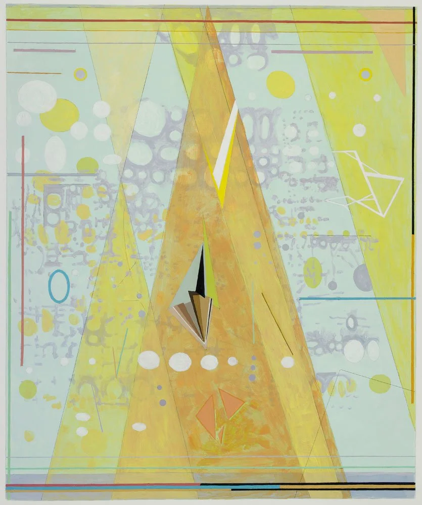  Slow Ascent , 2018, acrylic on paper, 29 in x 24 in