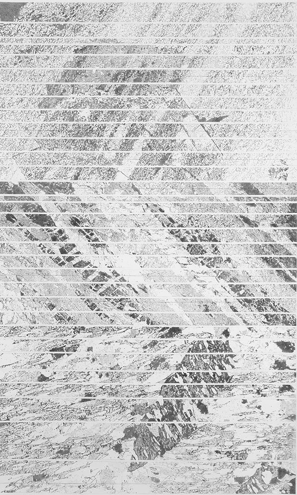  Strain Shadows , 2003, graphite on paper, 76 in x 48 in