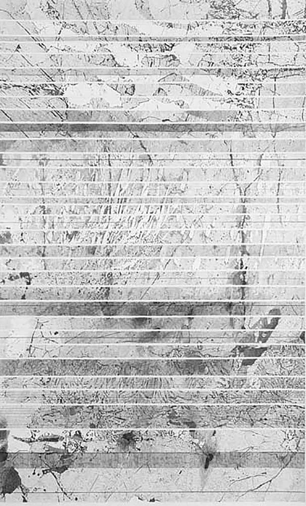  Reaction Rims , 2002, graphite on paper, 76 in x 48 in