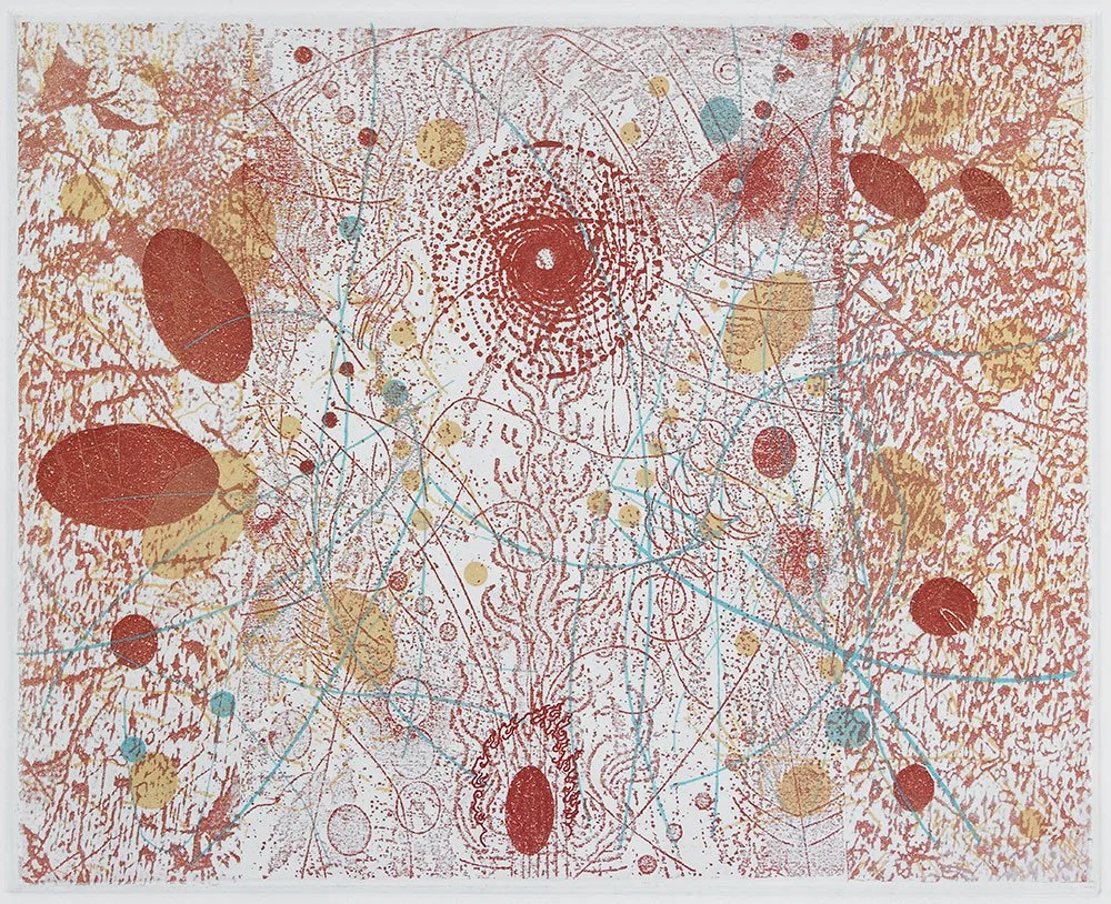  Ascending , 2021, etching, 8 in x 10 in