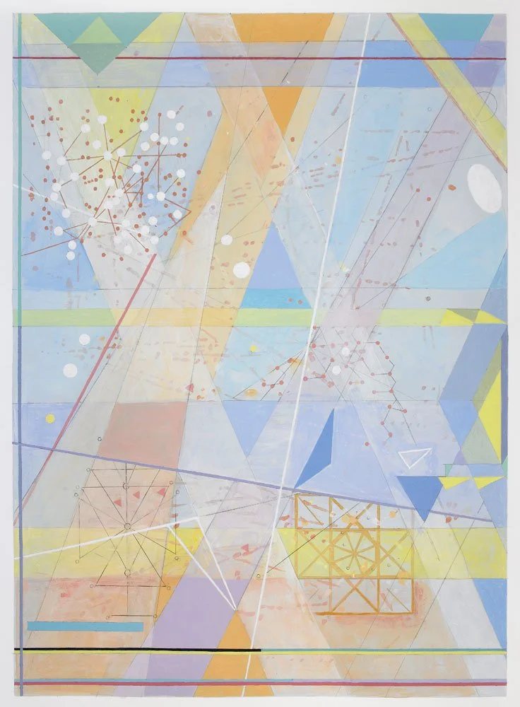 Luminescence , 2018, acrylic on paper, 30 in x 23 in