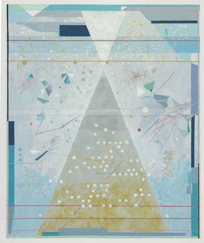 Monument , 2018, acrylic on paper 29 in x 24 in