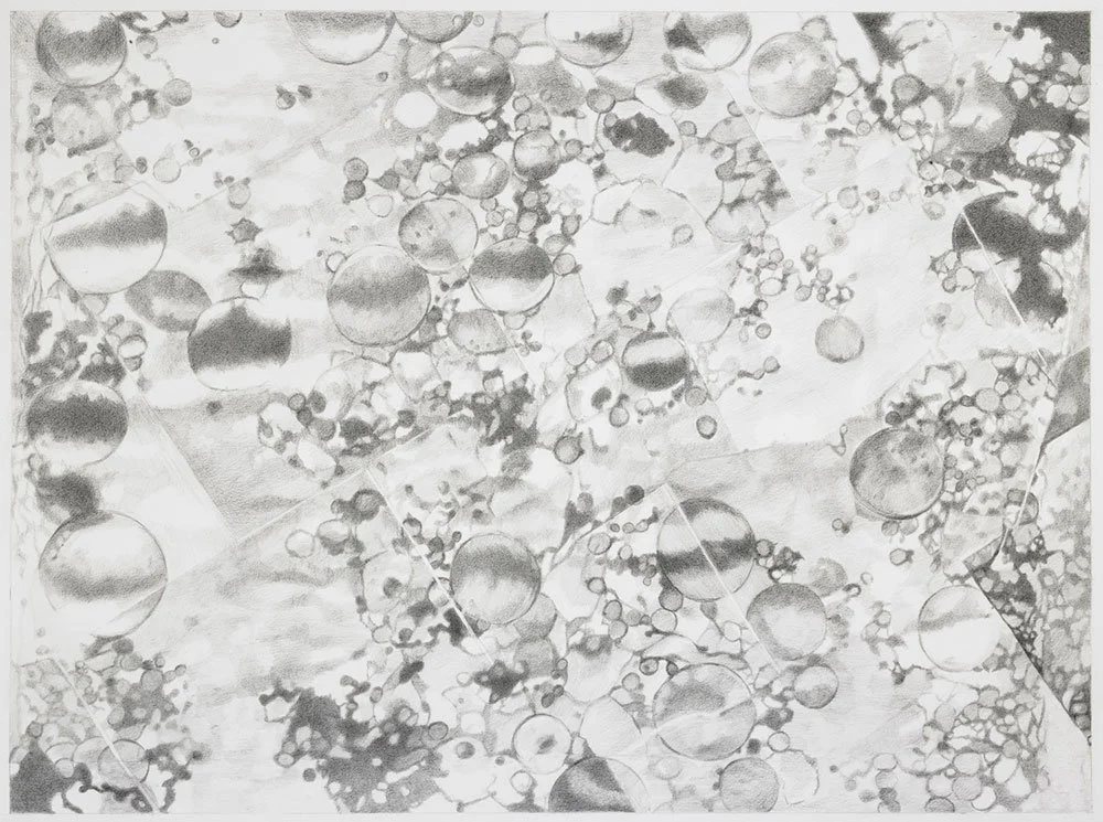  Dissolve , 2013, graphite on paper, 17 in x 23 in