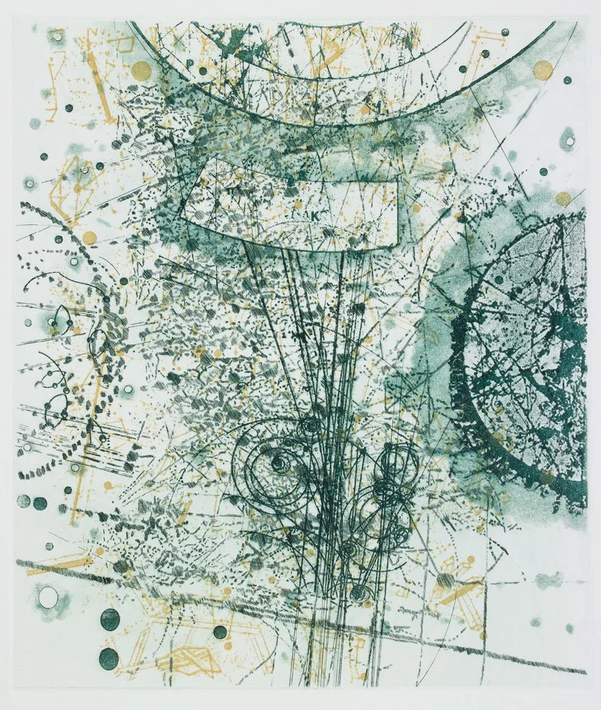  Constellations , 2014, etching, 14 in x 12 in