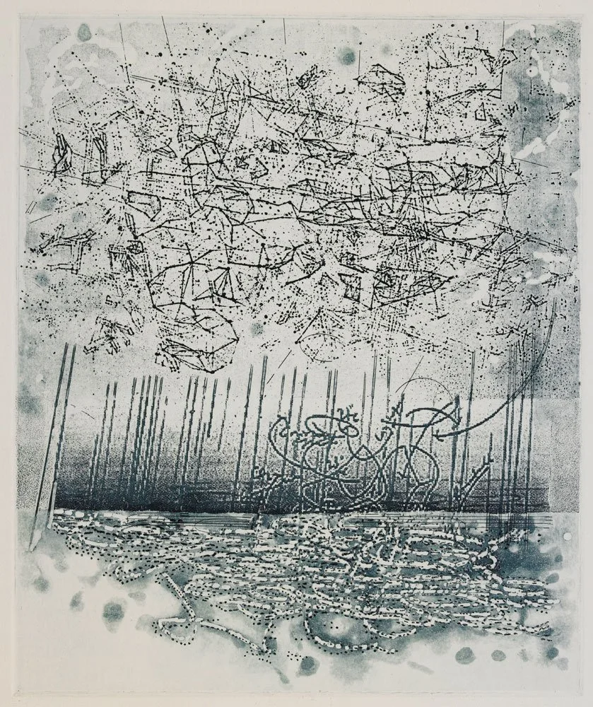  Storm , 2015, etching, 12 in x 10 in