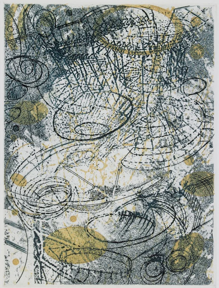 Flood , 2015, etching, 8 in x 6 in