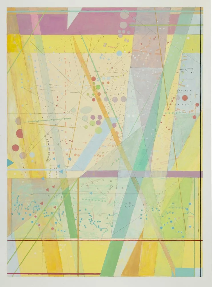  Chambers , 2018, acrylic on paper, 30 in x 22 in