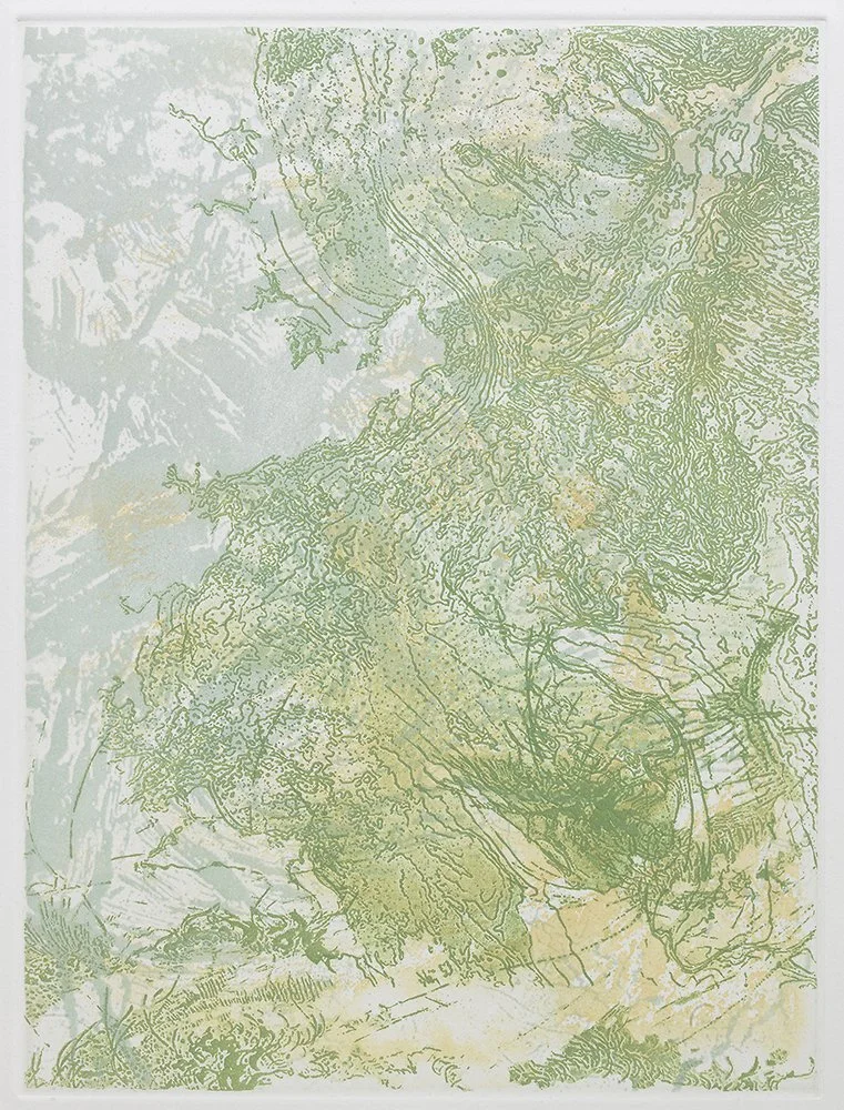  Atmospheric River , 2023, etching, 12 in x 9 in