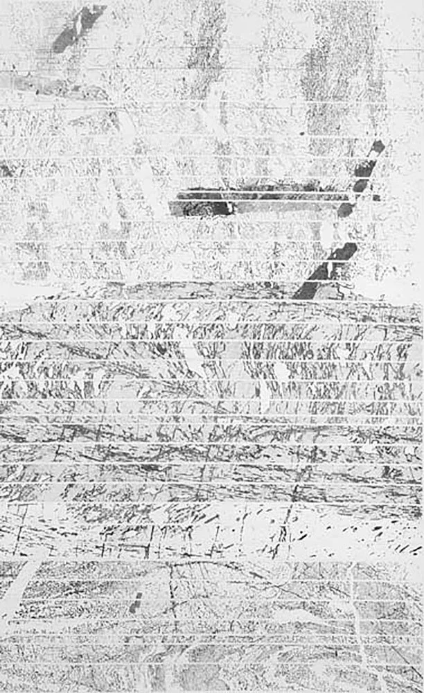  Division and Displacement , 2002, graphite on paper, 76 in x 48 in