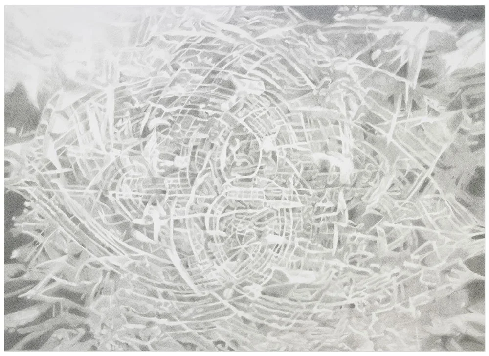  Vortex 3 , 2011, graphite on paper, 24 in x 34 in