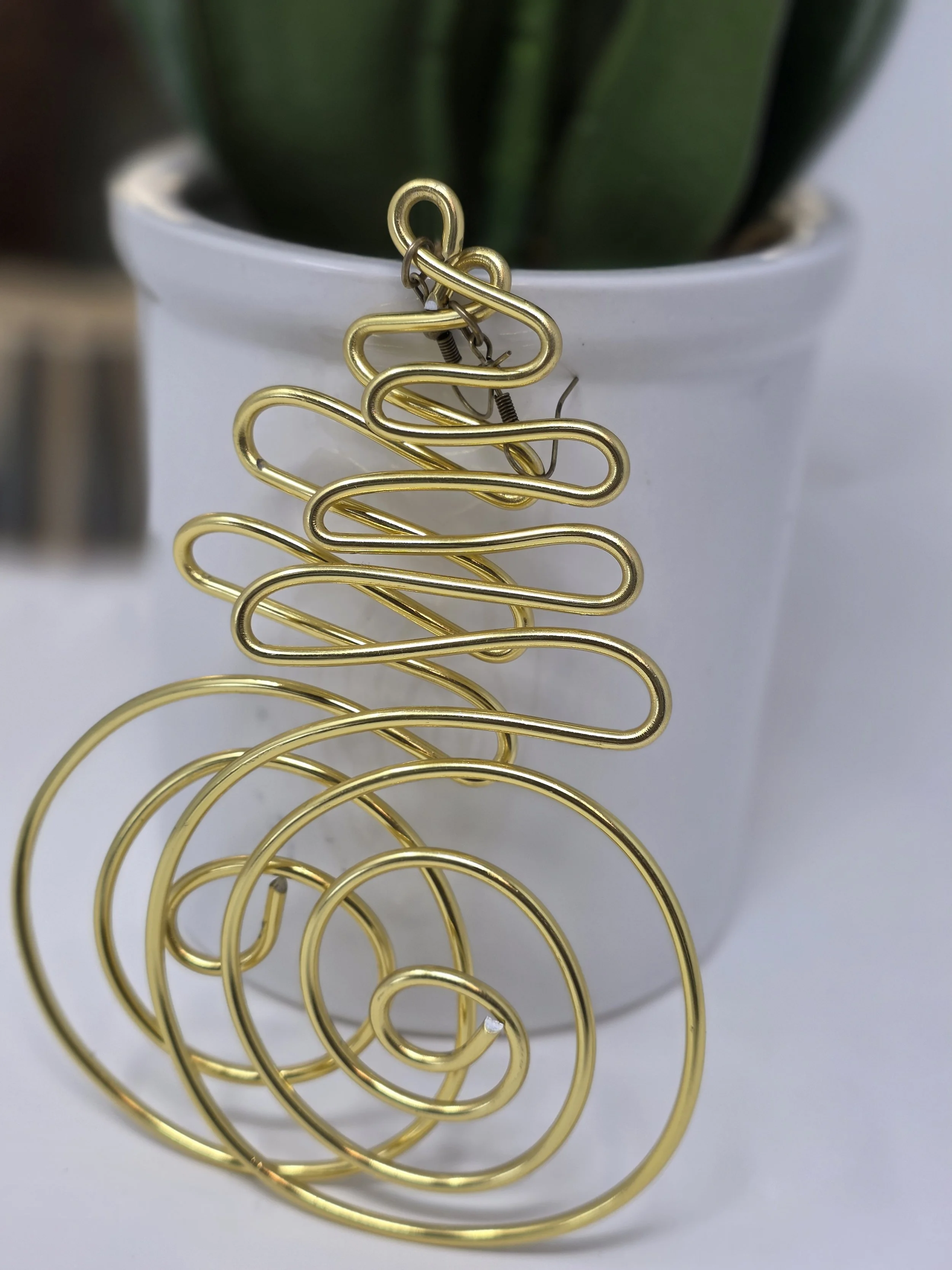 Golden Rhythm Statement Earrings