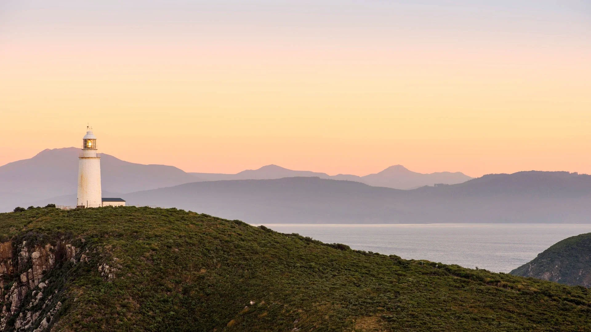 Sunset over the Bruny Island Lighthouse