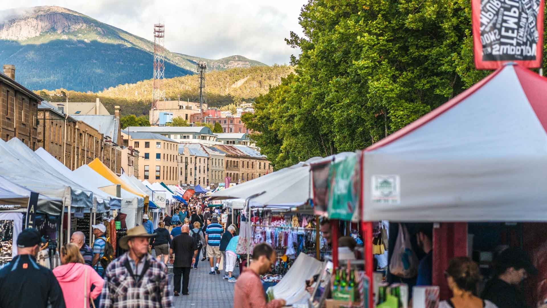Salamanca Markets, Hobart, Tasmania