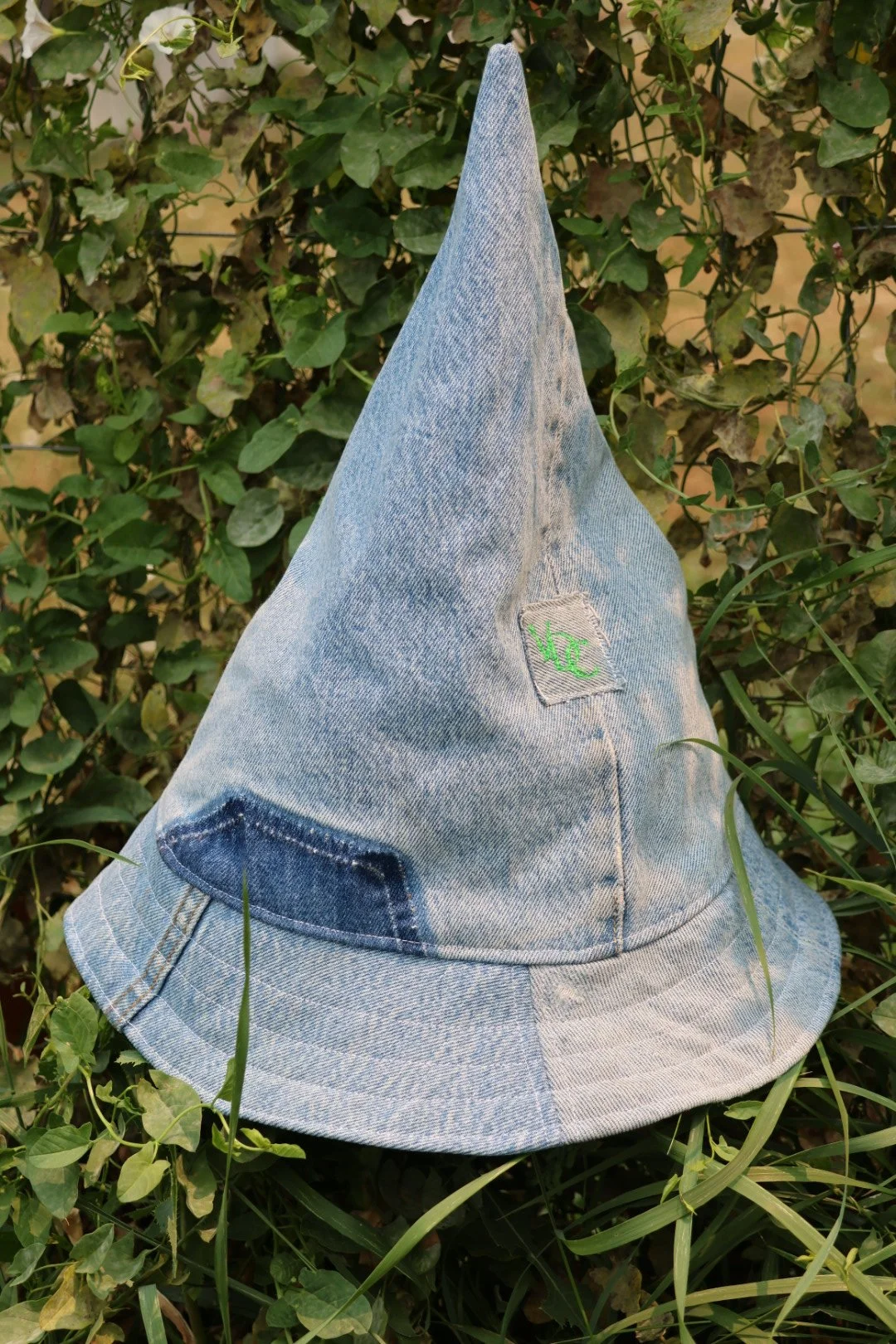 Reversible Upcycled Denim Wizard Hybrid Hat
