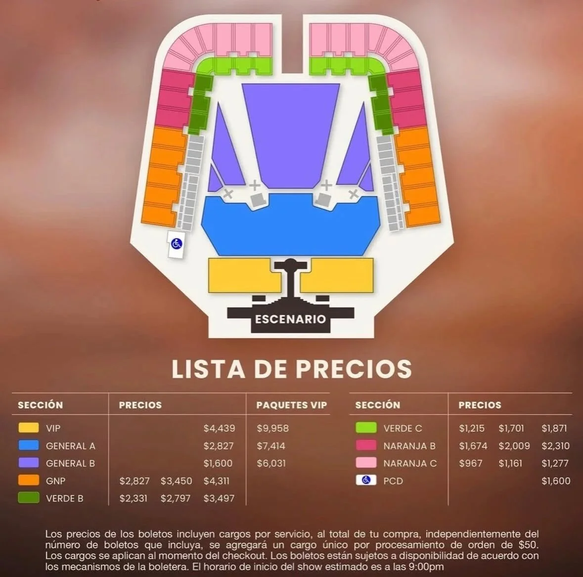 Este es el mapa con precios para ver a Natanael Cano en la CDMX