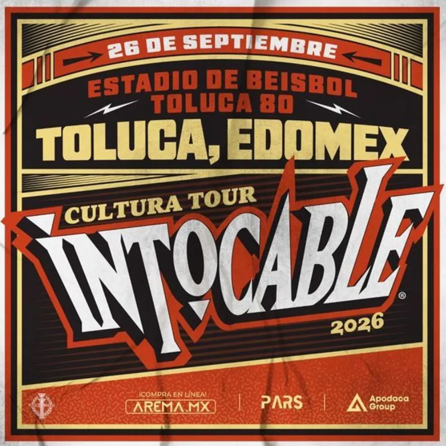 Toluca recibe a Intocable este 2026: todos los detalles
