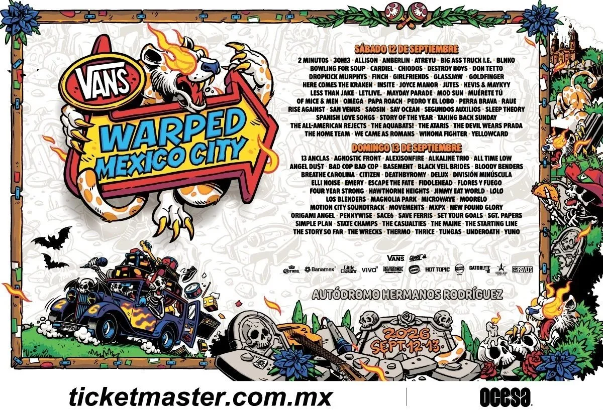 Vans Warped Tour México revela su line up por día