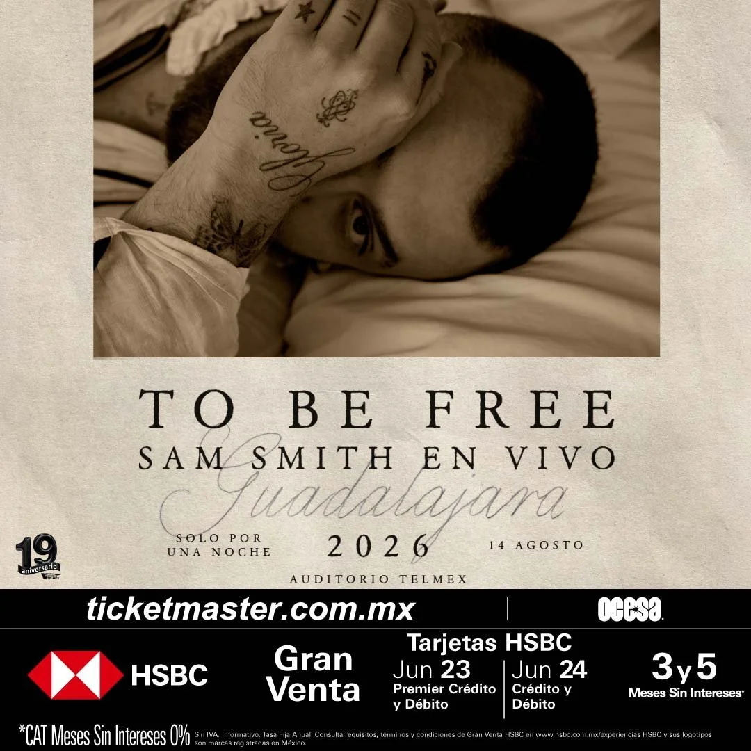 SAM SMITH EN GUADALAJARA 2026