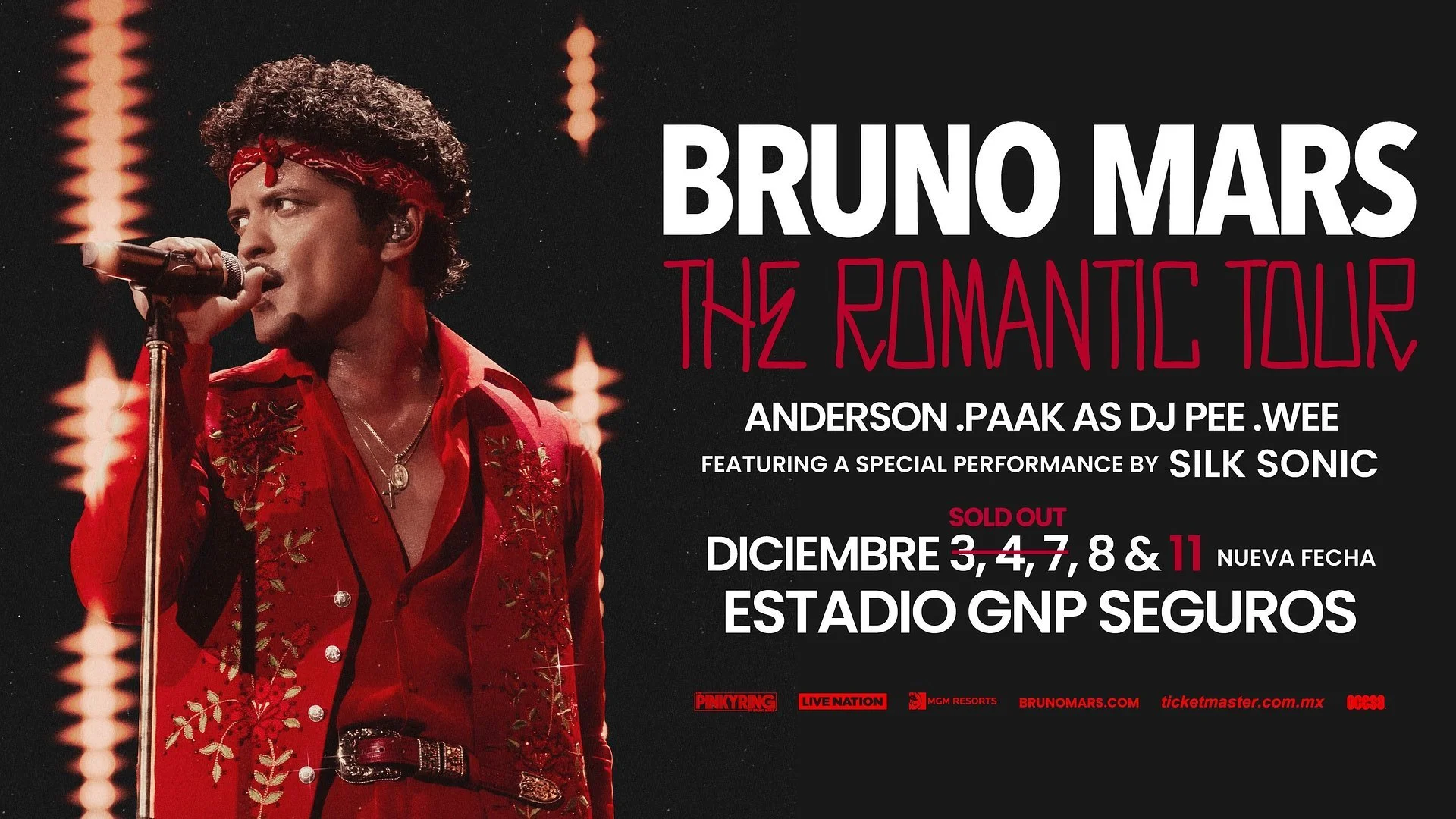 Bruno Mars suma una quinta para Ciudad de México en diciembre: esto es lo que sabemos