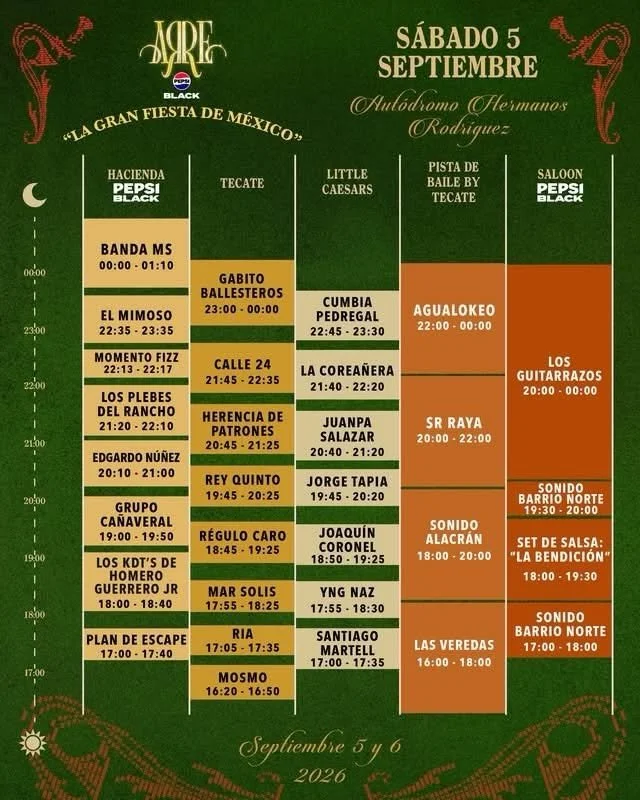 Festival Arre ya tiene horarios oficiales, conocelos