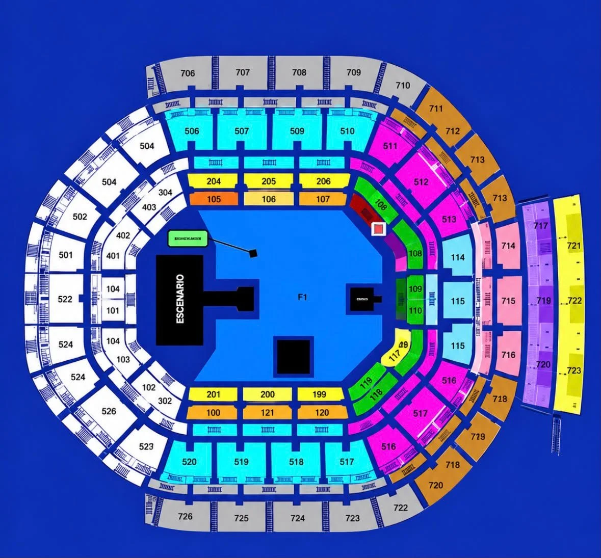 Mapa y precios oficiales de Humbe en la Arena CDMX