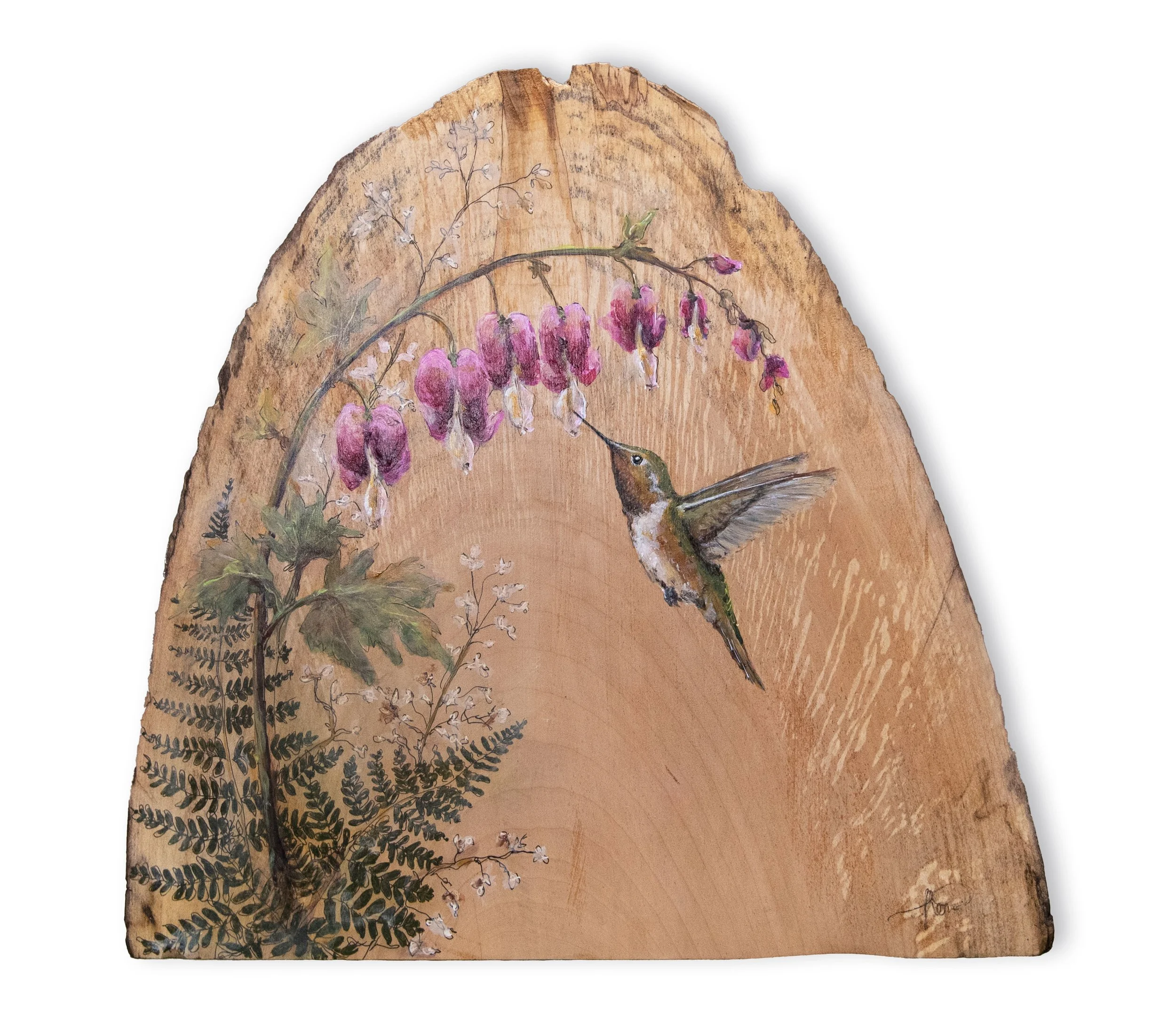 Bleeding Heart & Hummingbird