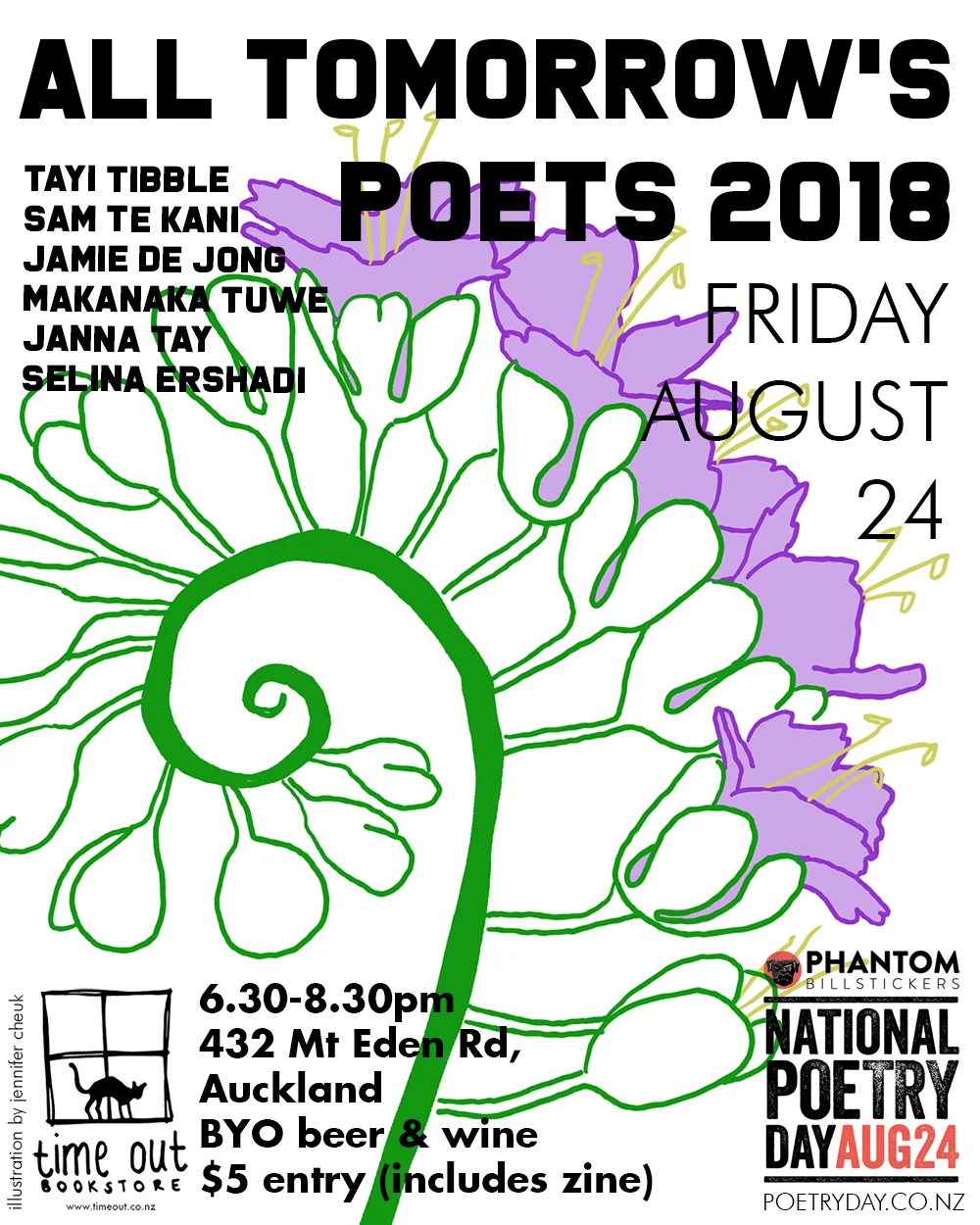 2018 Phantom Billstickers National Poetry Day: All Tomorrow's Poets 