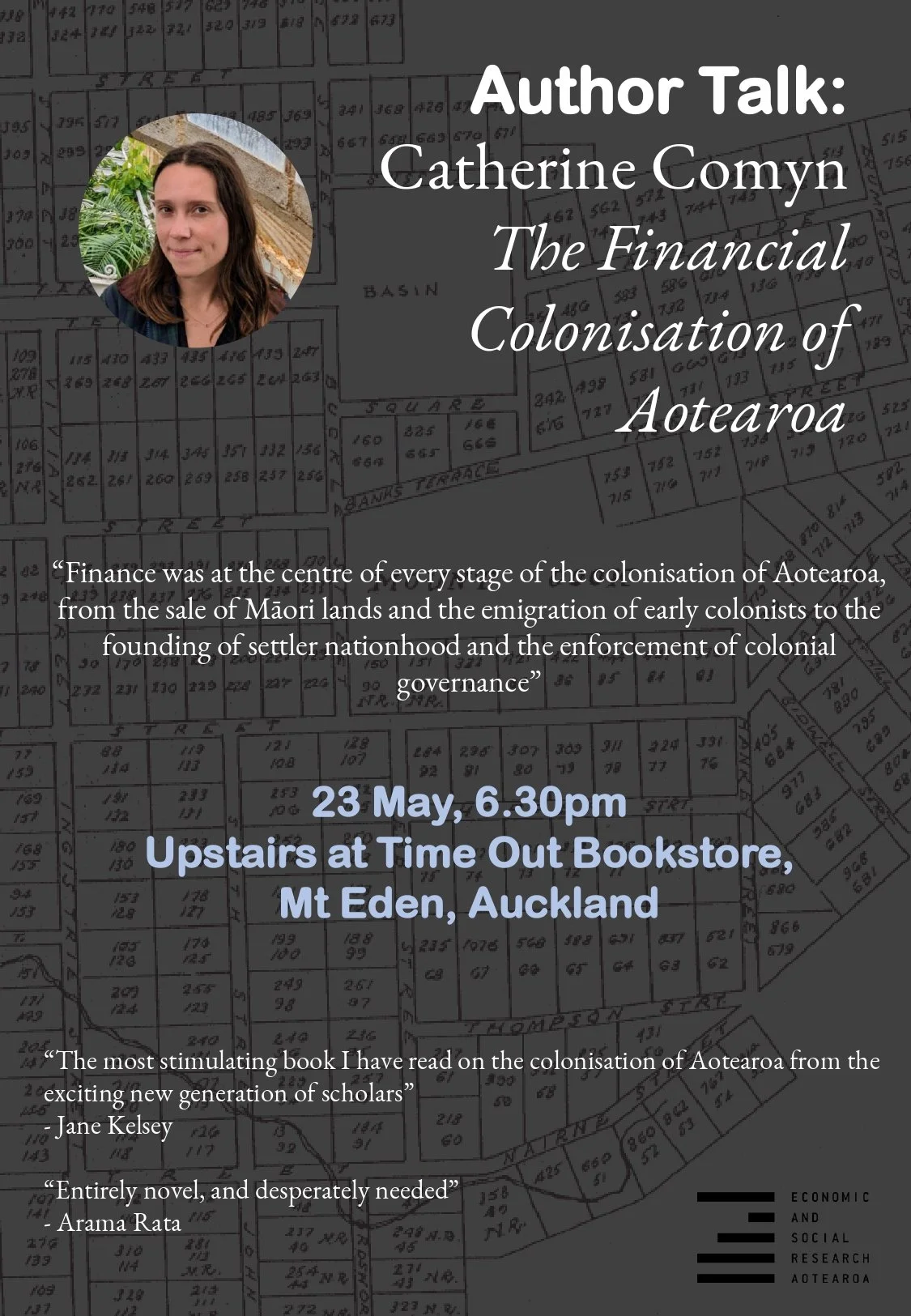 Author Talk: Financial Colonisation of Aotearoa by Catherine Comyn