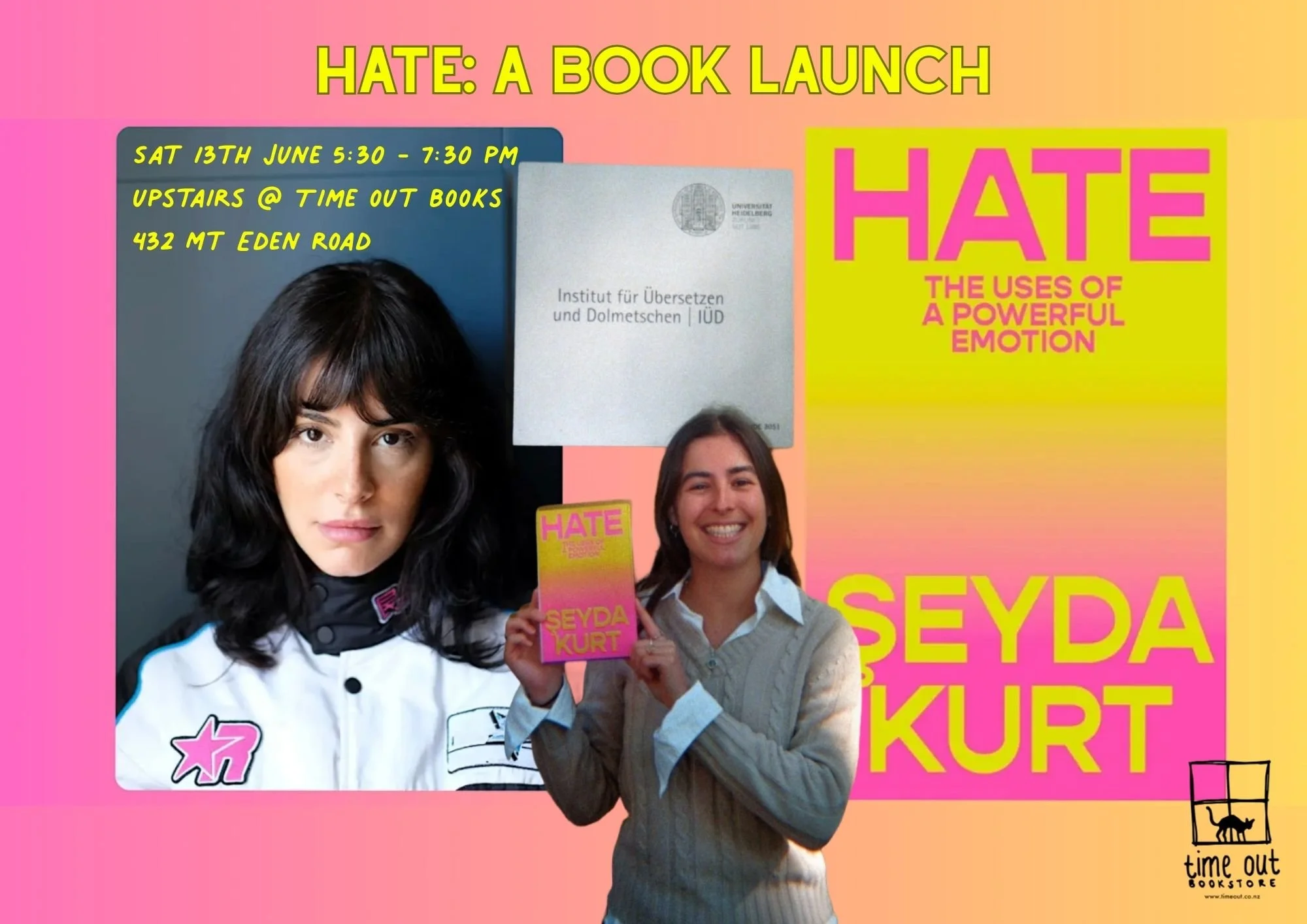 Book Launch: Hate by Seyda Kurt, translated by Jackie de Pont