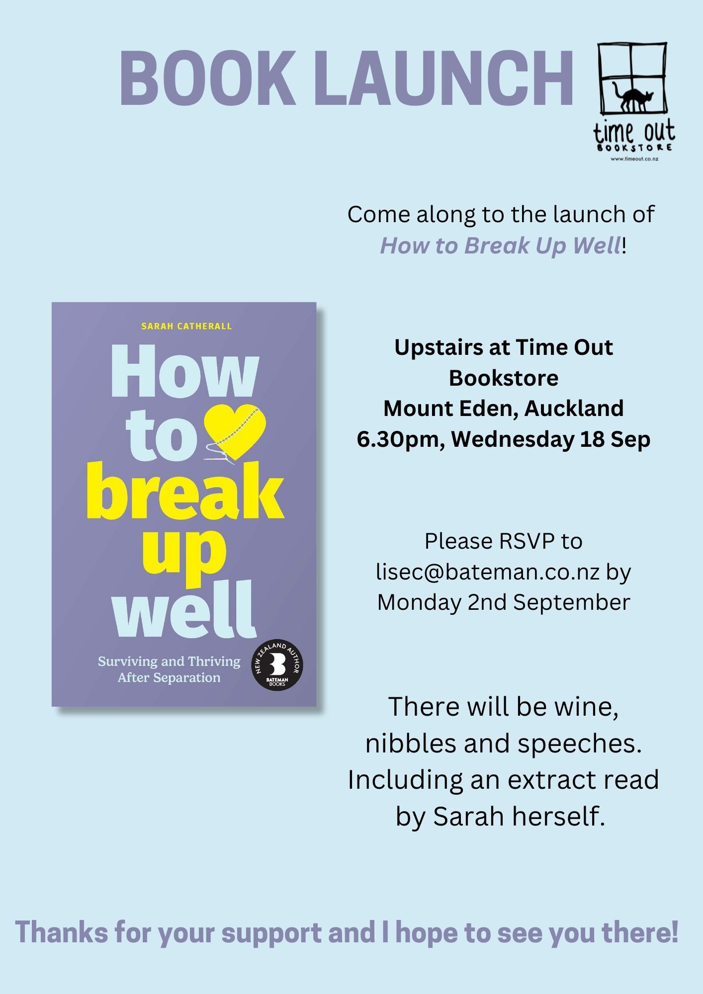 Book Launch: How to Break Up Well by Sarah Catherall