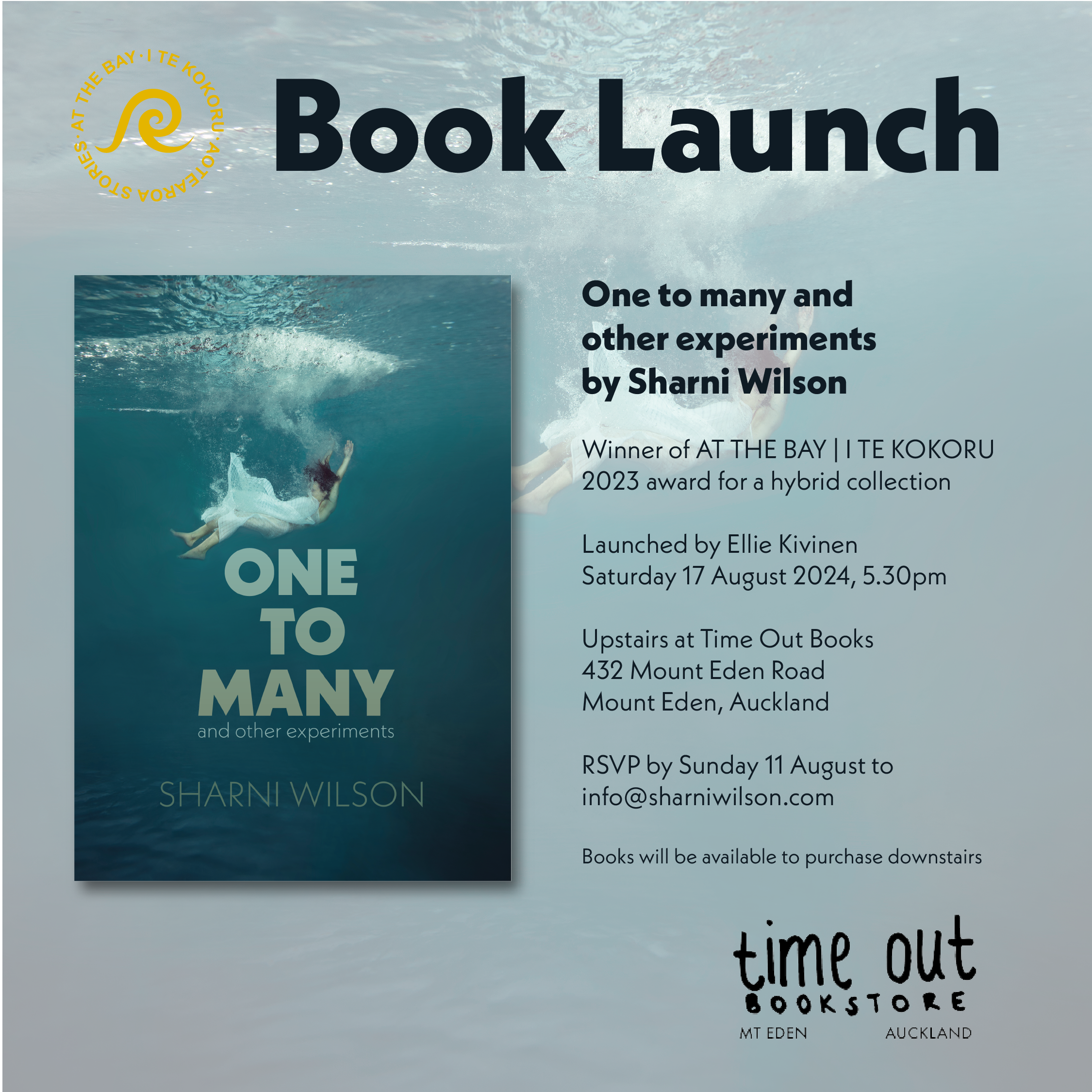 Book Launch: One to Many and Other Experiments by Sharni Wilson