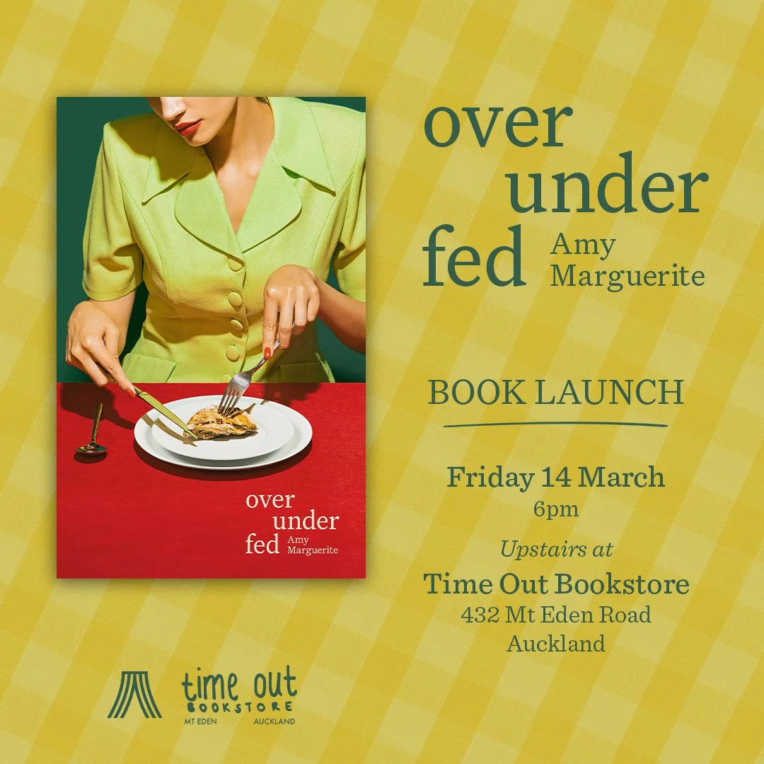 Book Launch: over under fed by Amy Marguerite