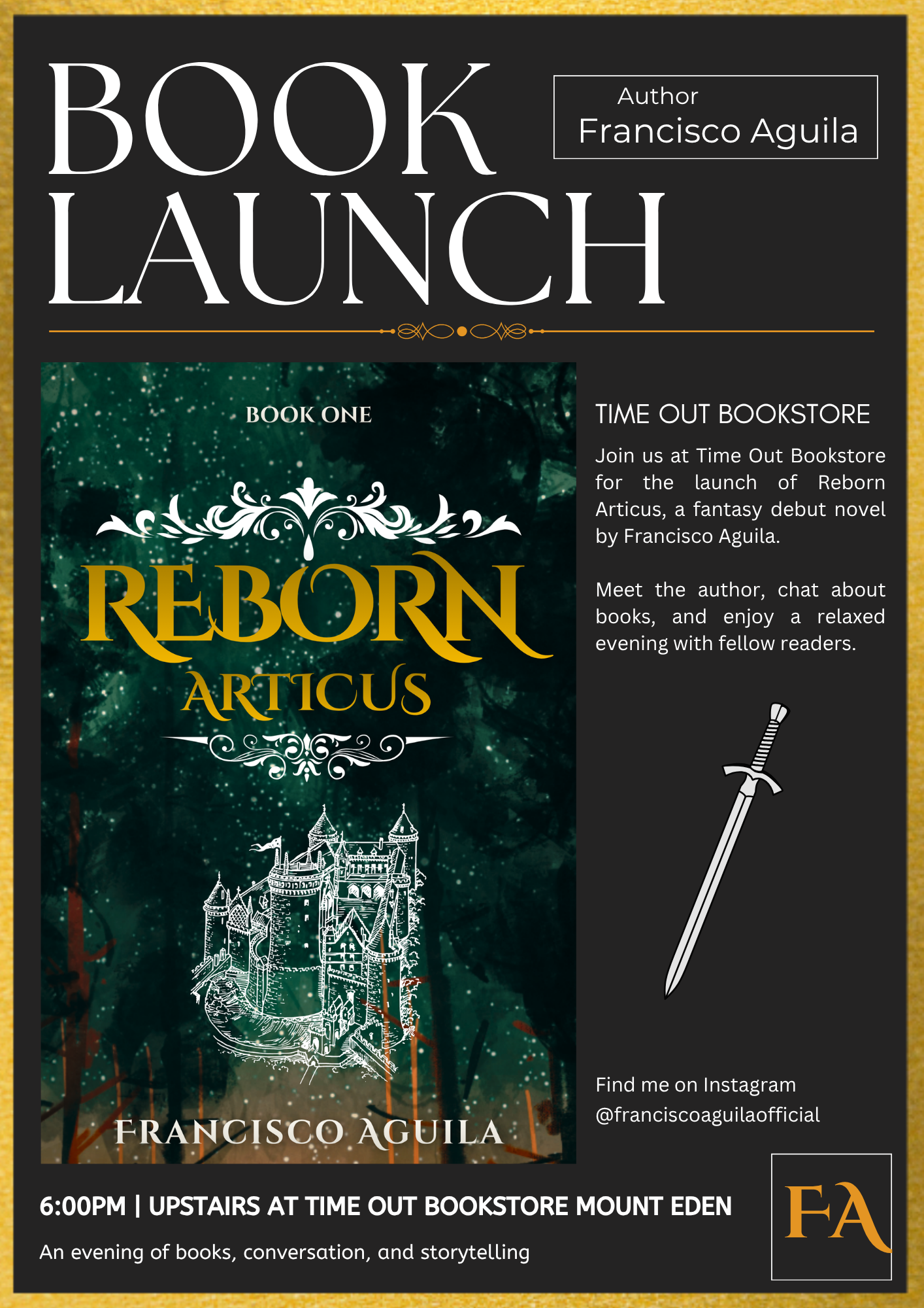 Book Launch: Reborn Articus by Francisco Aguila