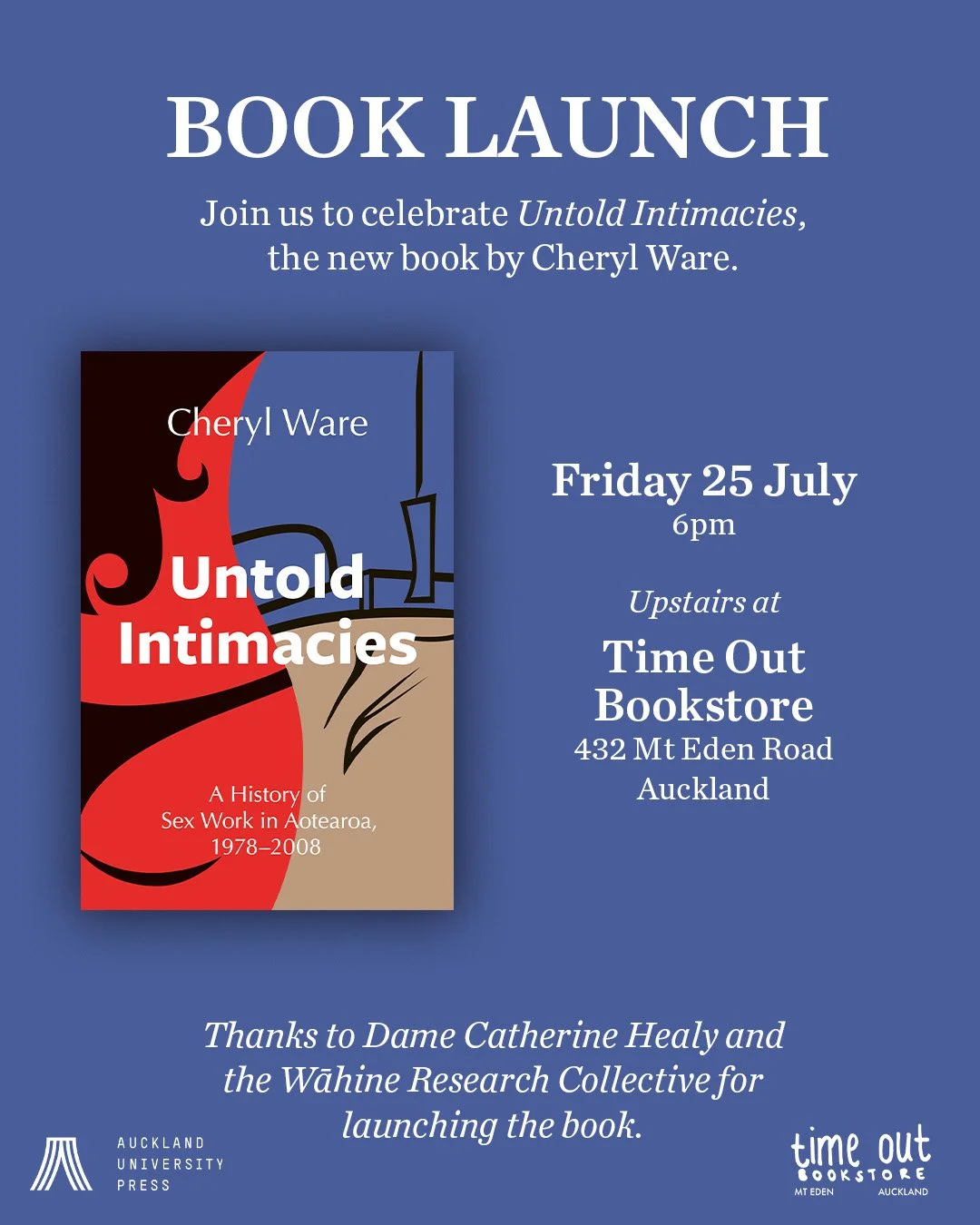 Book Launch: Untold Intimacies by Cheryl Ware