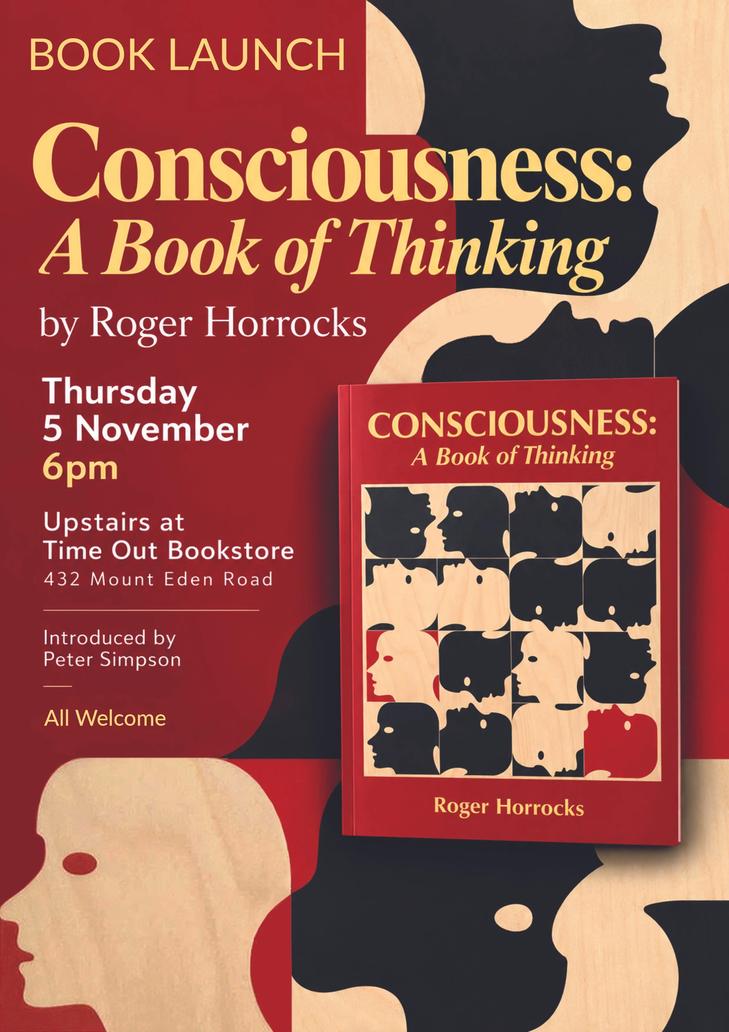 Book Launch: Consciousness: A Book of Thinking by Roger Horrocks