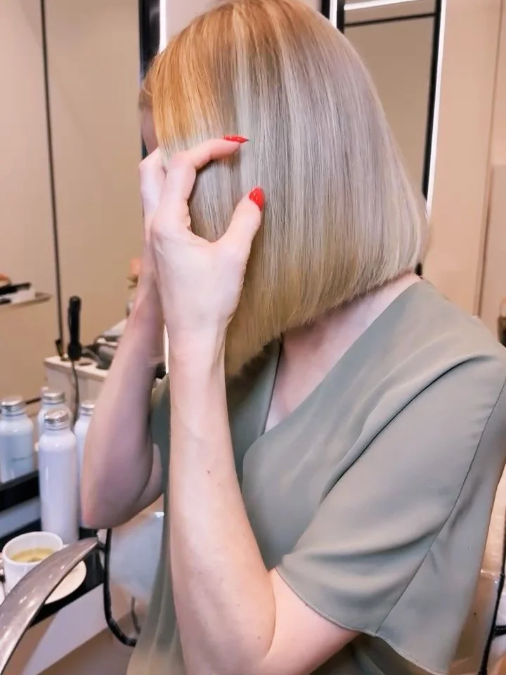 This cut and color have me feeling renewed. Sleek, polished, and just the right amount of undone &mdash; the perfect balance for fall style. @hotelbelair @lorealpro