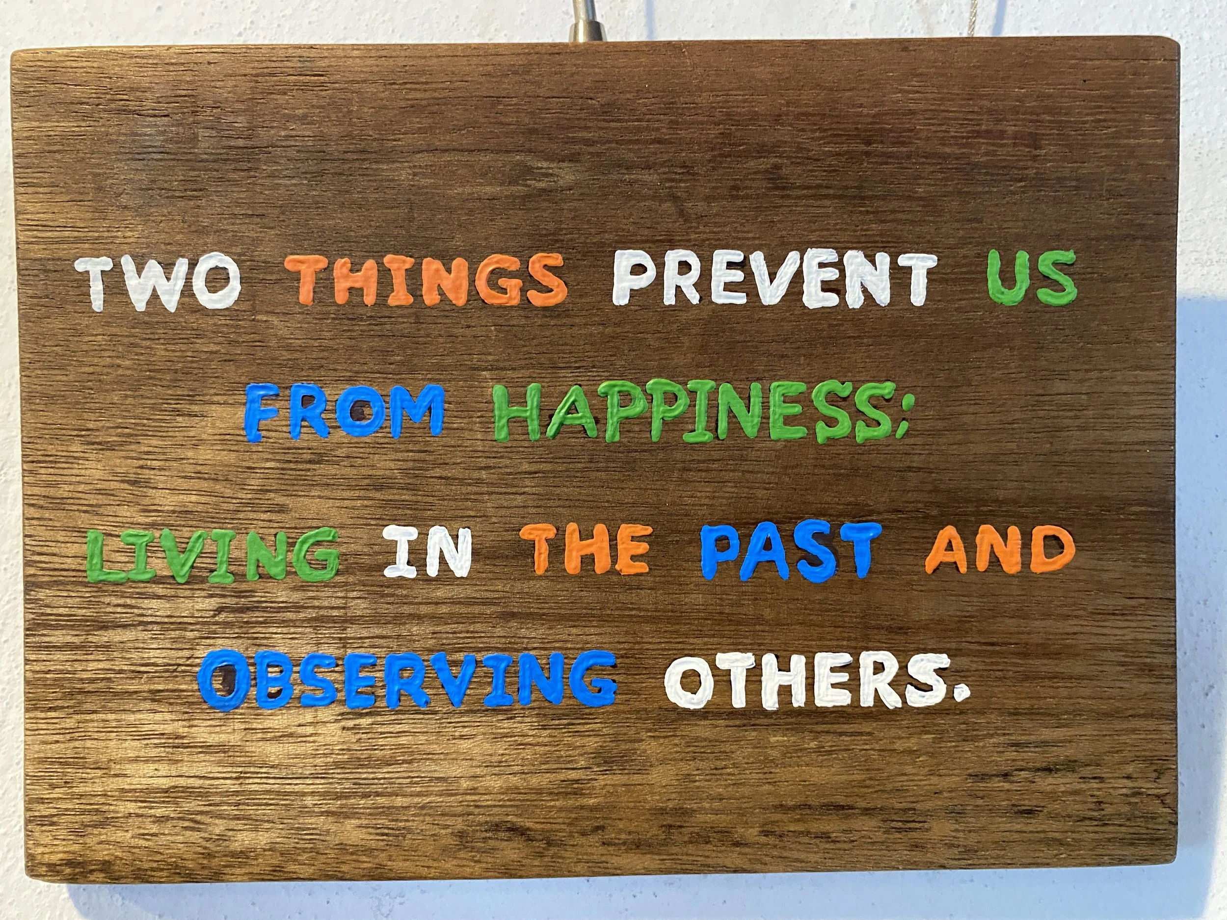 Inspiring Mindfulness Wooden Wall Art