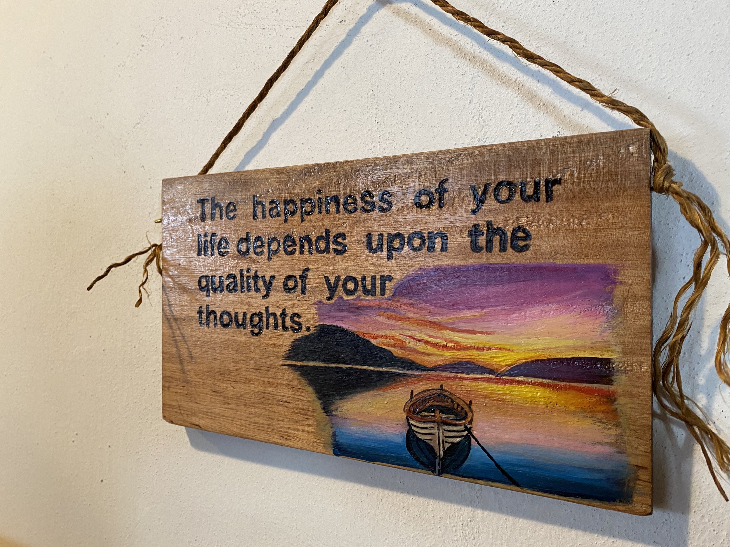 Inspirational Sunset Wooden Wall Art