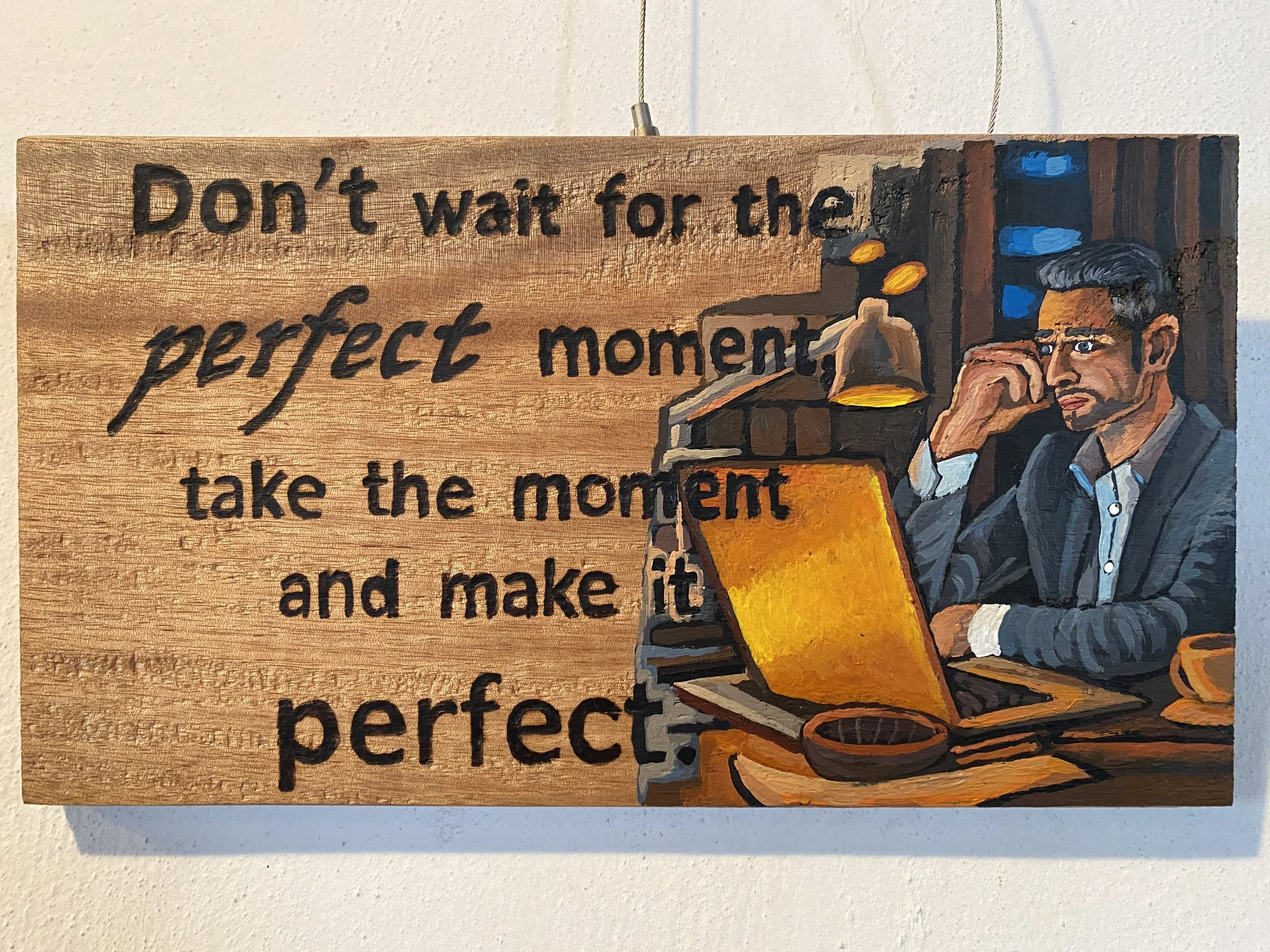 Motivational Art Piece - Seize the Moment by Kirtanraw
